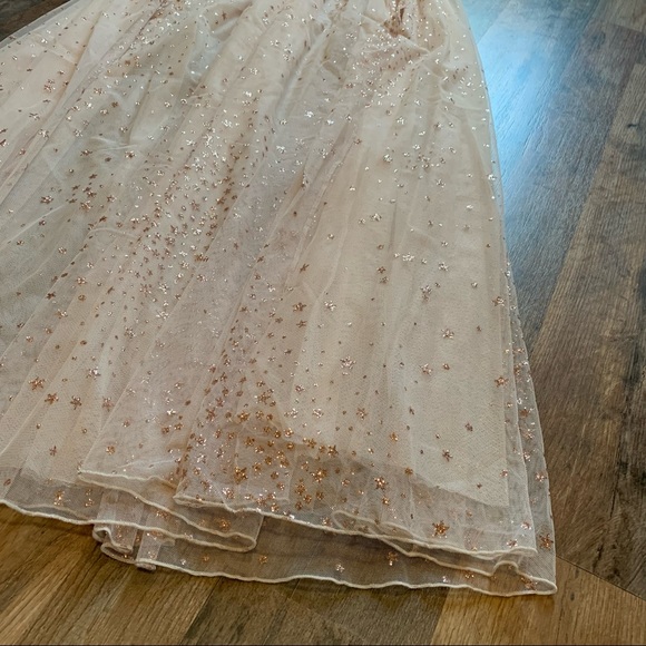 VS Sheer Mesh Sequin Star Maxi Skirt - Picture 11 of 15